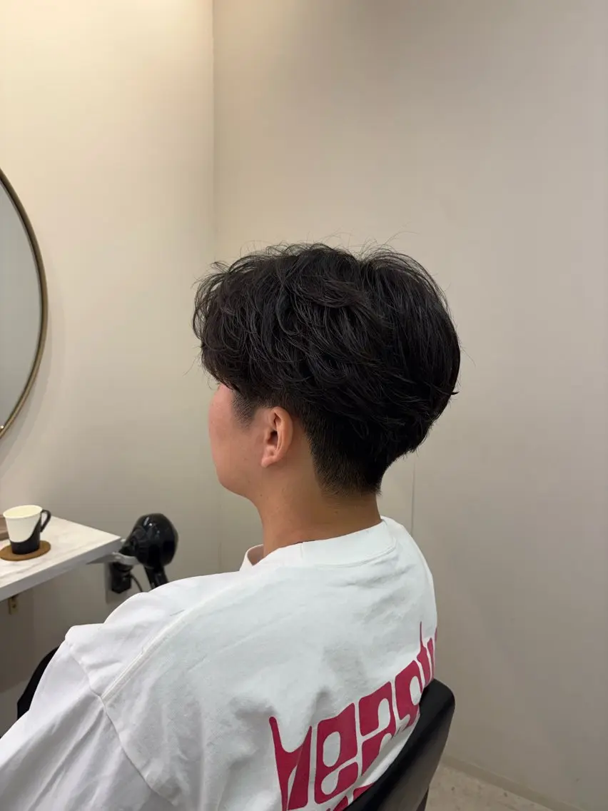 🧑🏻‍🦱🌀メンズパーマ➕カット➕トリートメント⚠️特殊パーマ不可の写真