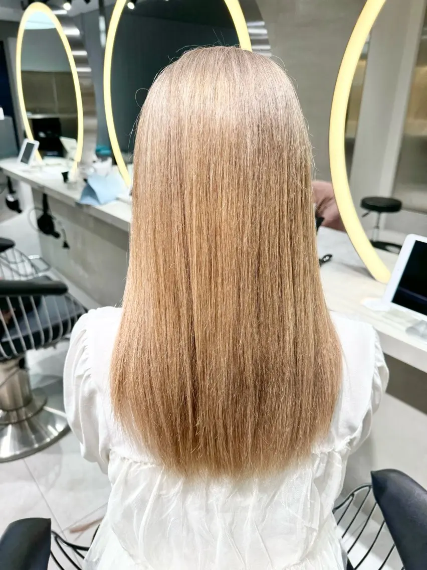 ロング ヘアカラー 縮毛矯正/髪質改善 🌟本郷壮一郎のヘアスタイル
