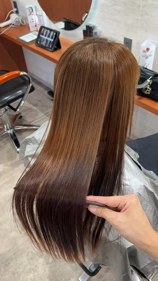 ロング 髪質改善 前田 輝のヘアスタイル