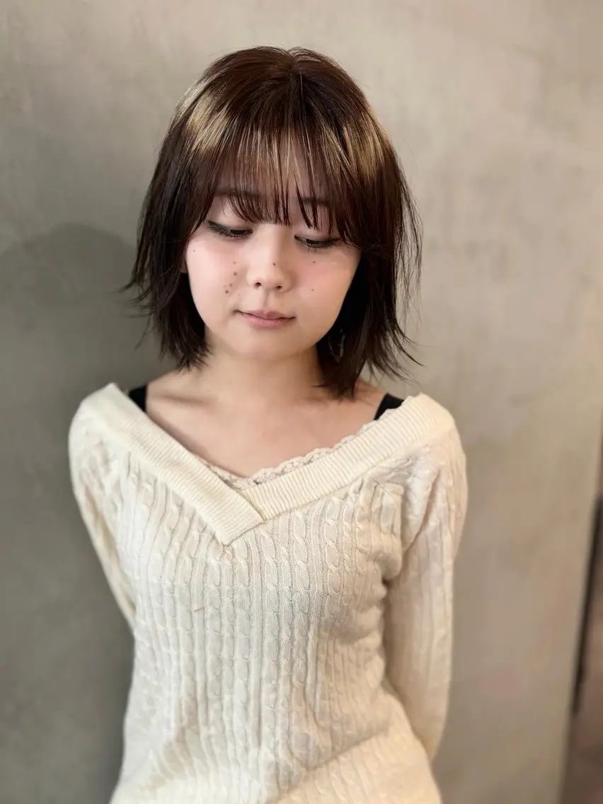 ✂︎【3回目以降】ワンカラーorブリーチベースへのデザインカラー+2stepトリートメントの写真