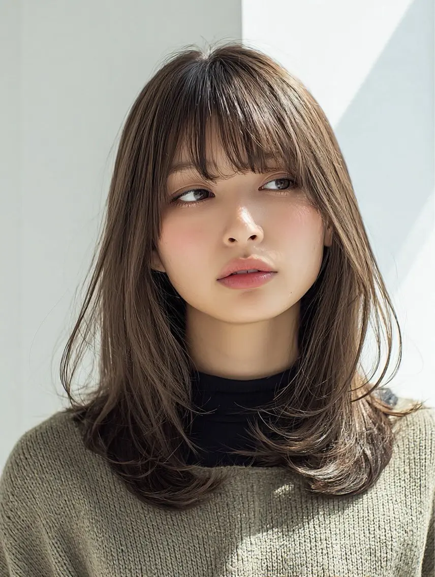 ロング カラー ヘアカラー 韓国×艶ハイトーンが かわいい✨️リオ🍒のヘアスタイル
