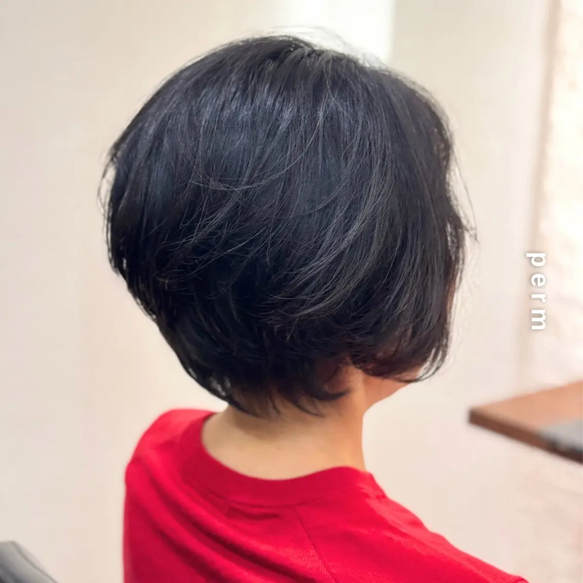 ショート パーマ カット パーマ トリートメント しんのすけ /モデルさん募集中のヘアスタイル