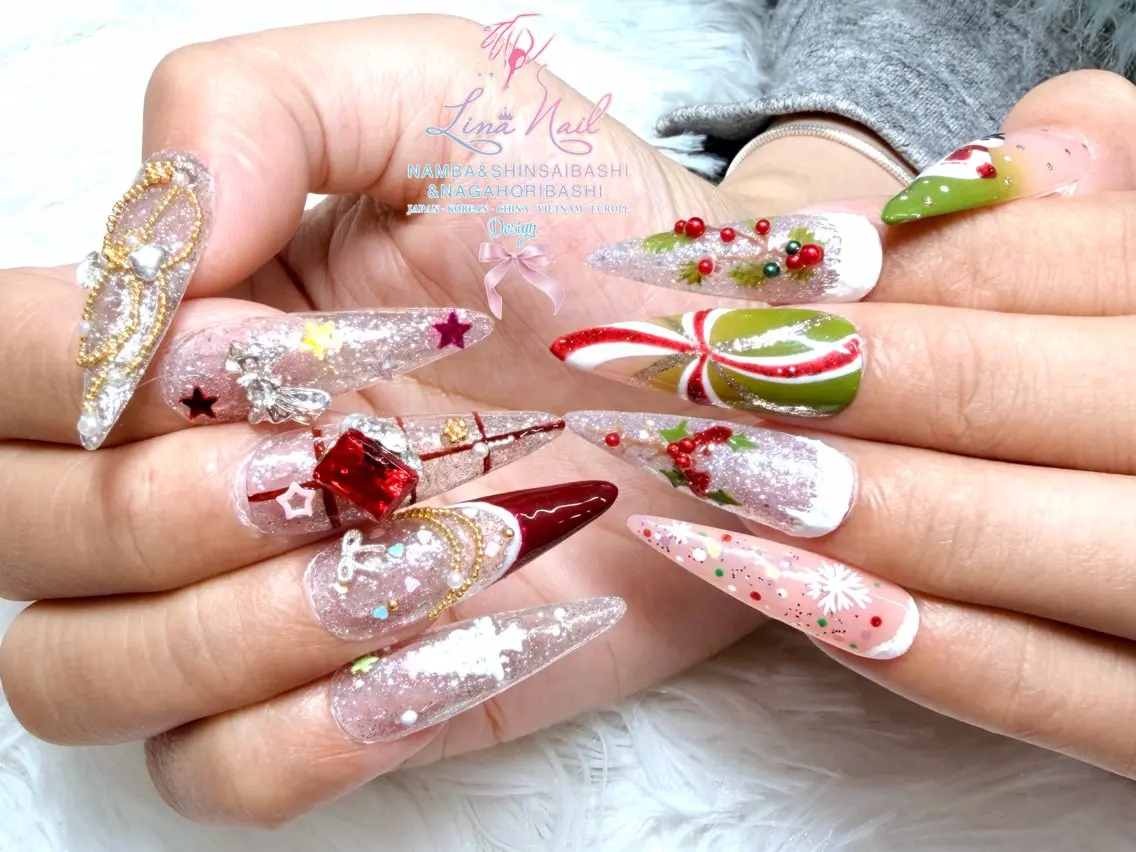 ネイル チークネイル 桜ネイル フラッシュネイル フットネイル ジェルネイル リナネイル 長堀橋店/東心斎橋店のマツエク・マツパデザイン