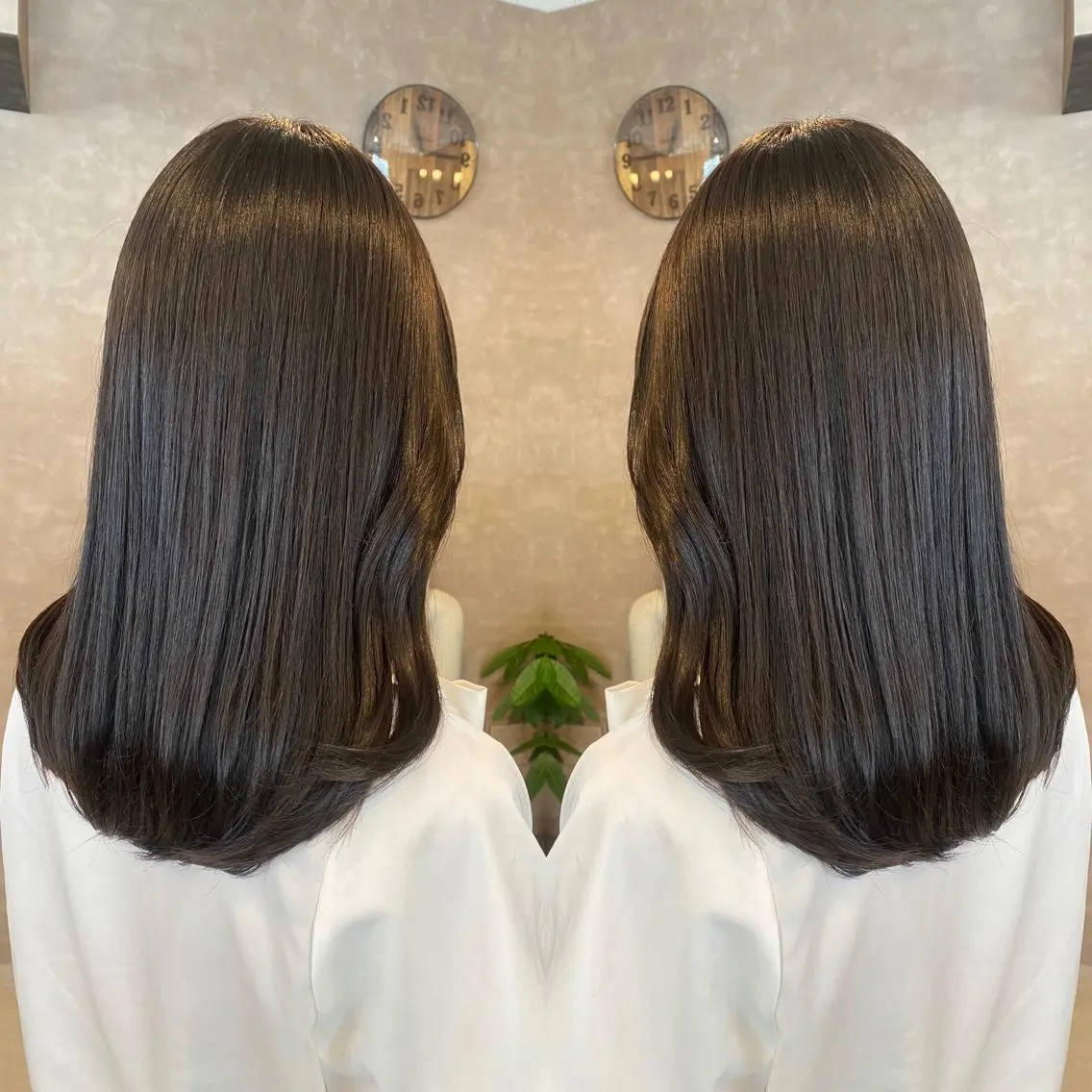 セミロング カラー tocca 💜石田愛結💜のヘアスタイル