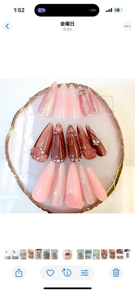 ネイル フレンチネイル ジェルネイル ガラスフレンチ マグネットネイル マグネットフレンチ Queeens nailのネイルデザイン