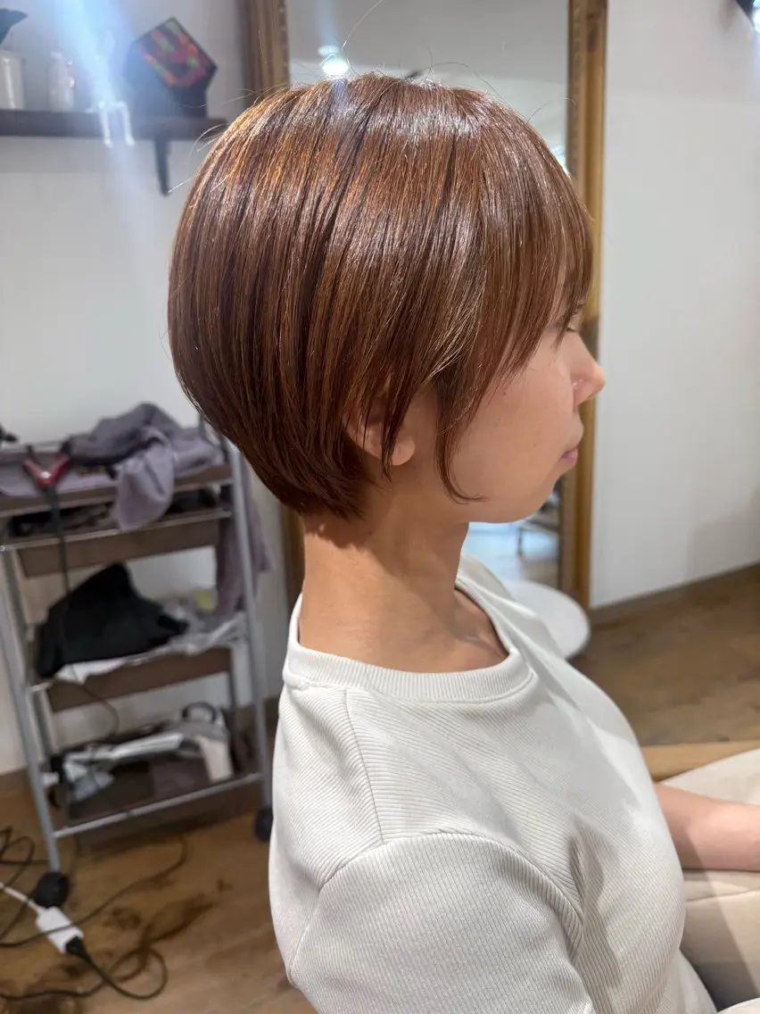 ショート カラー ショートヘア ✨艶髪✨ 奈須晴香のヘアスタイル