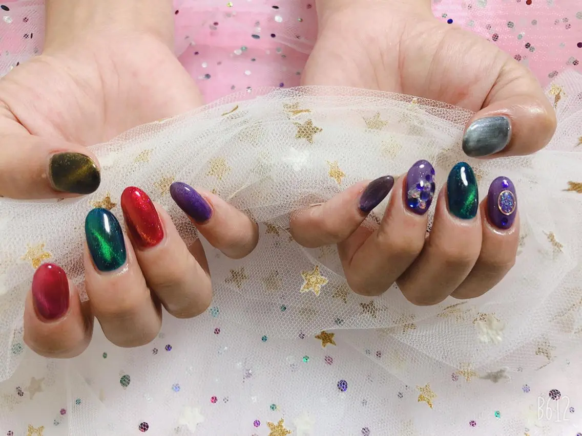 ネイル 🦋ネイルサロン ブラン🌈ゆりのネイルデザイン