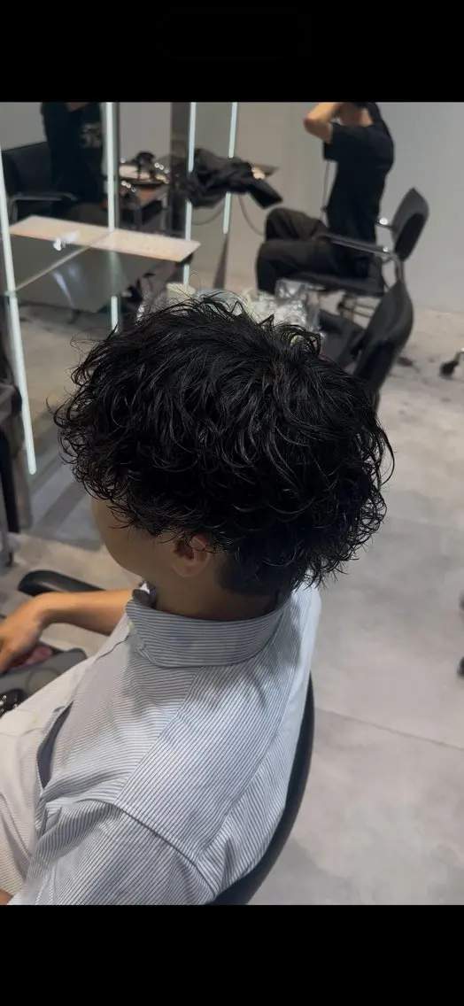 ショート パーマ メンズ メンズパーマ 似合わせパーマ🔥 河浪 大智のヘアスタイル