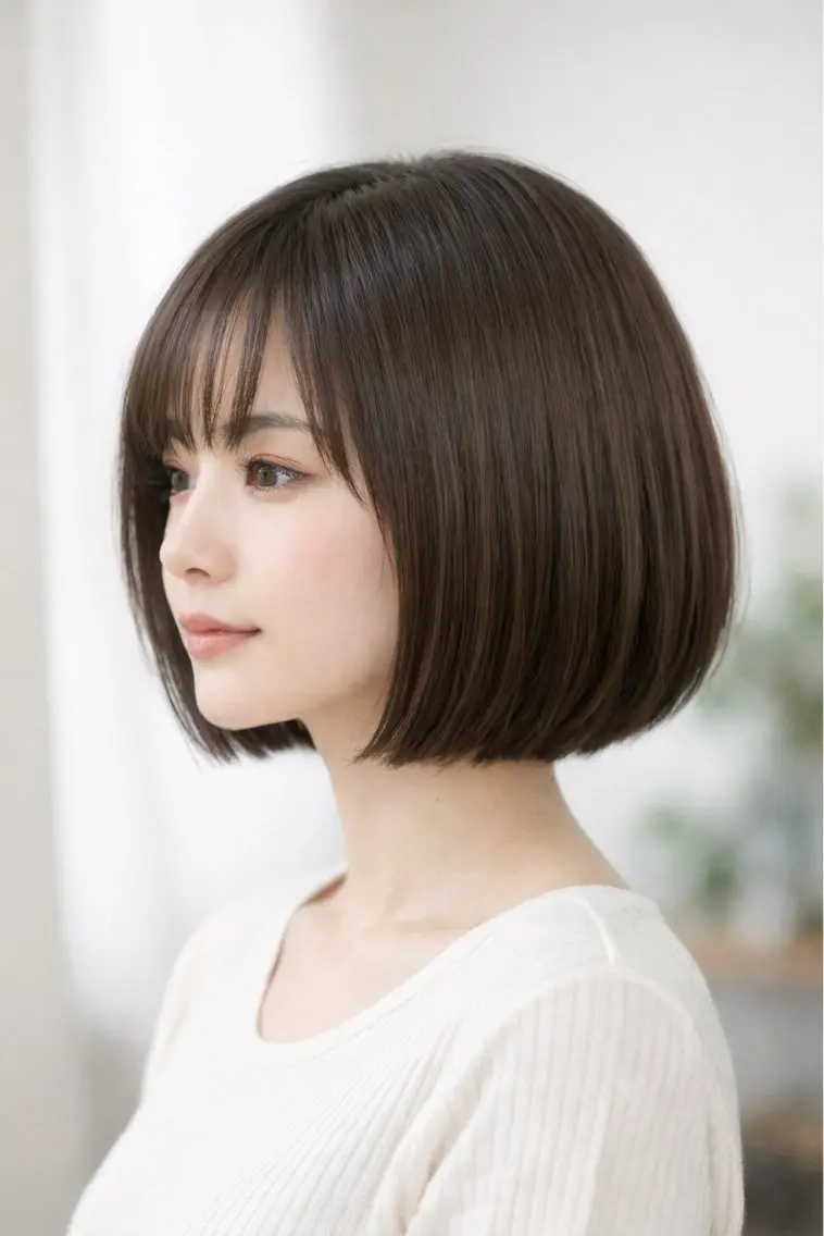 ミニボブカットモデルの写真