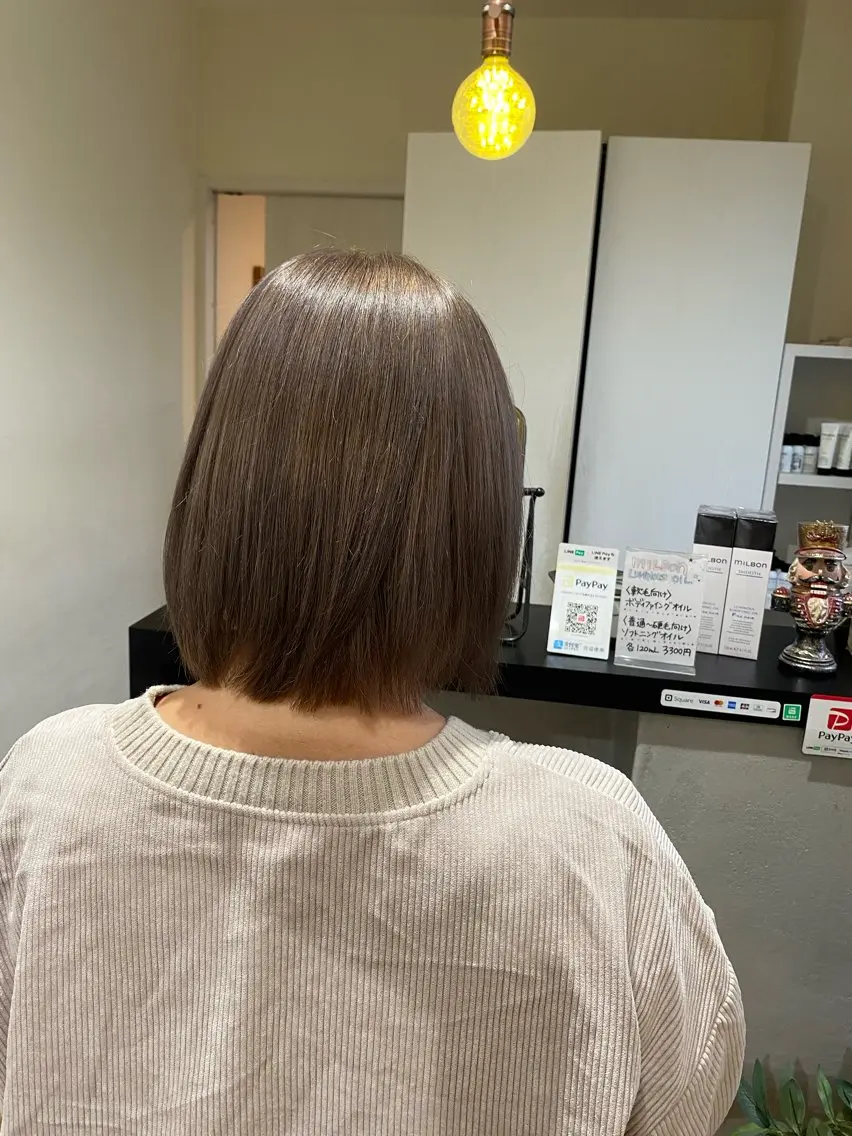 ミディアム カラー カット ヘアカラー 三戸 修平のヘアスタイル