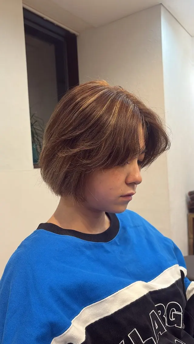 【海外風ハイライト✨✨】 大人の女性色気ヘアにはハイライトカラー💗の写真