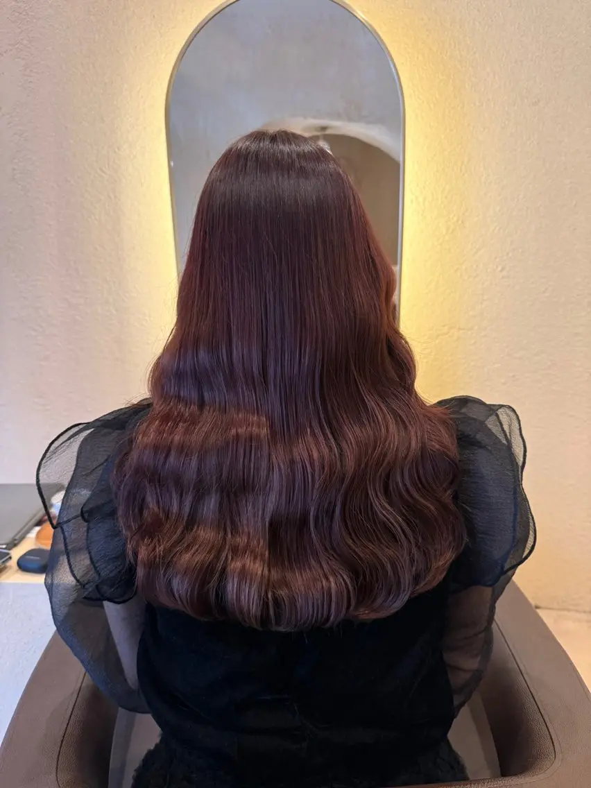 ロング カラー ヘアカラー coco♡ 韓国hairのヘアスタイル