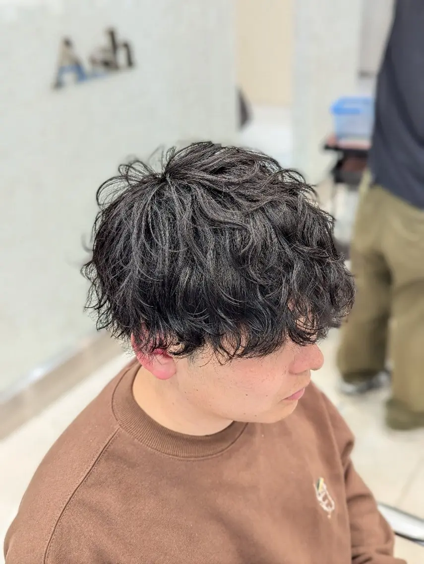 メンズ パーマ カット パーマ 髪質改善 カミムラのヘアスタイル