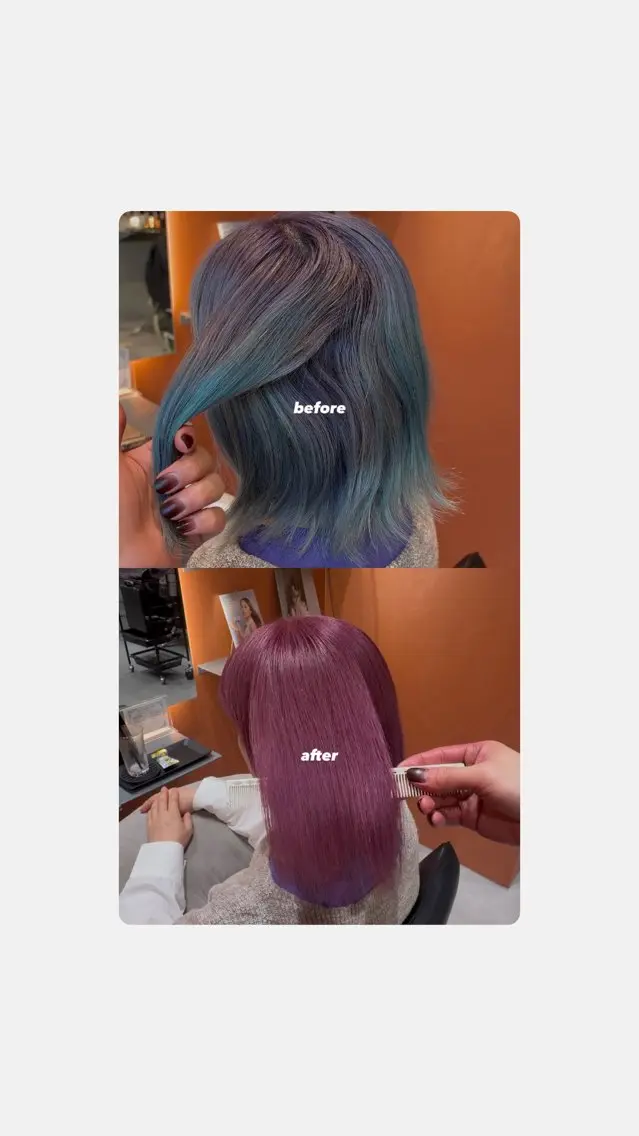 ショート パープルカラー ヘアカラー 🎀HARUTO🎀 カラー特化型美容師のヘアスタイル