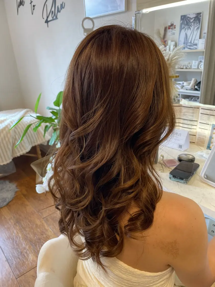 セミロング 六本木0分ヘアセット ヘアメイクのヘアスタイル