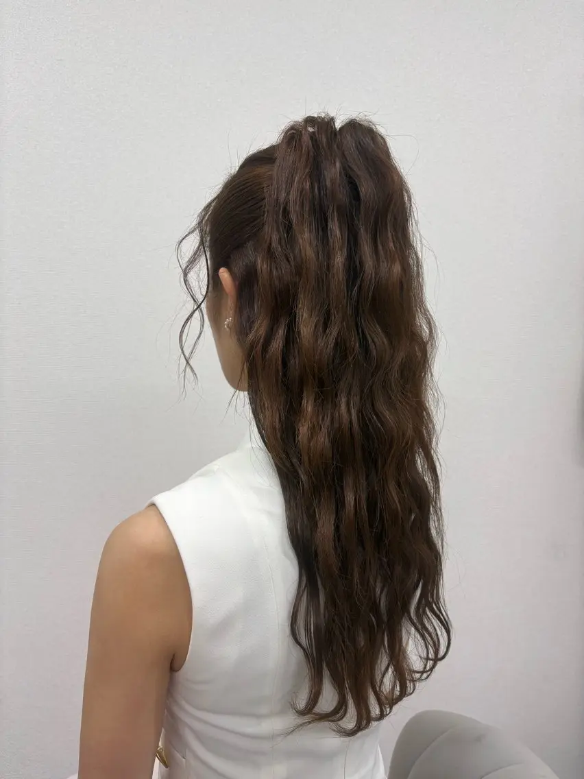 ヘアアレンジ ハーフアップ 結婚式・ブライダル ヘアサロン ミカヅキのヘアスタイル