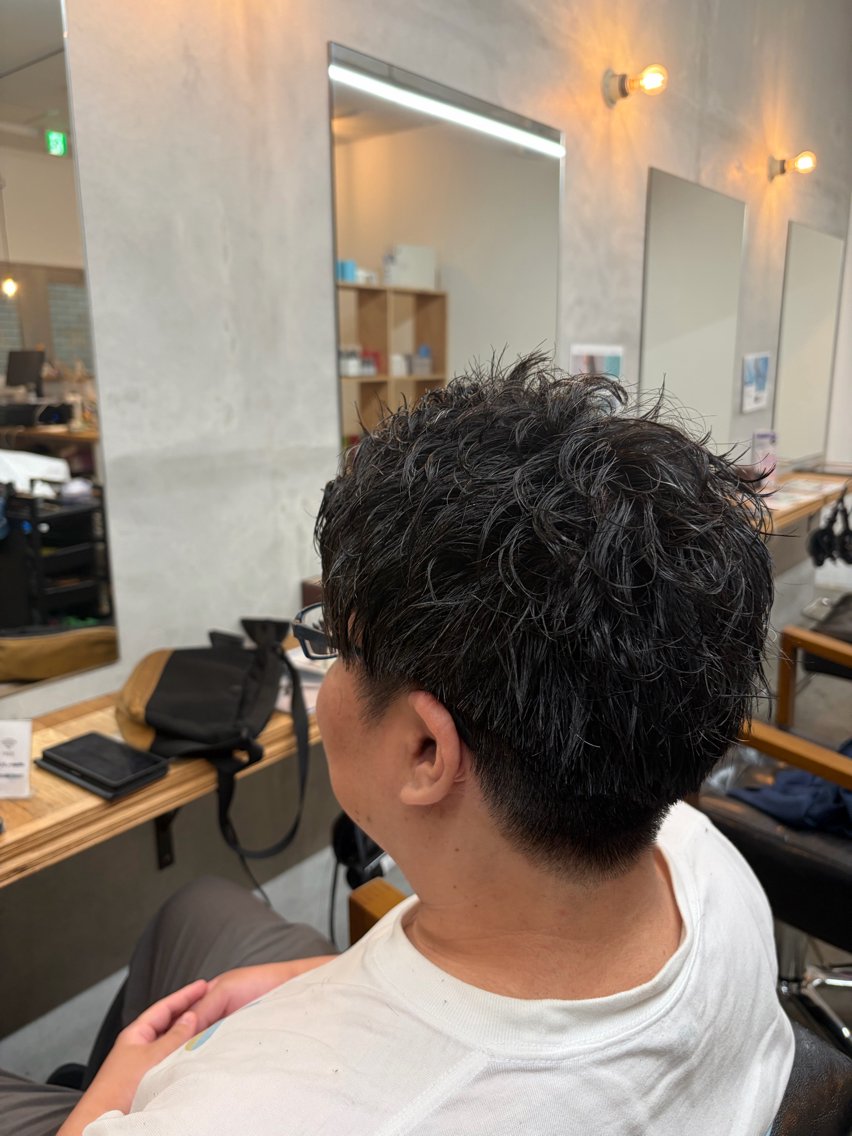 ショート パーマ ショートヘア カット パーマ 阿部 智子のヘアスタイル