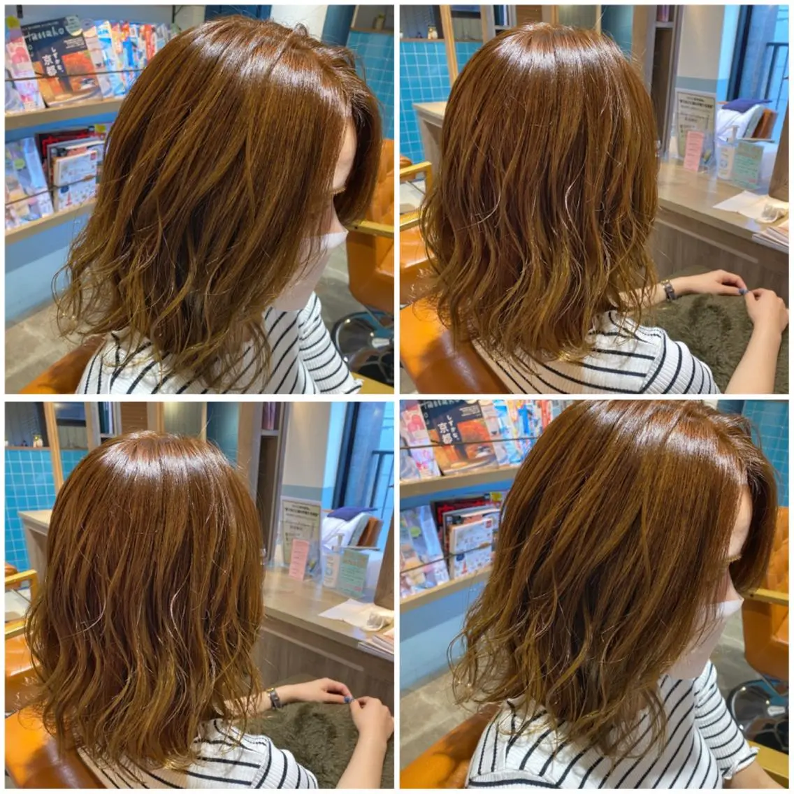 カラー カット ヘアカラー トリートメント 🩵盛れる顔周りヘア EMI🩵のヘアスタイル