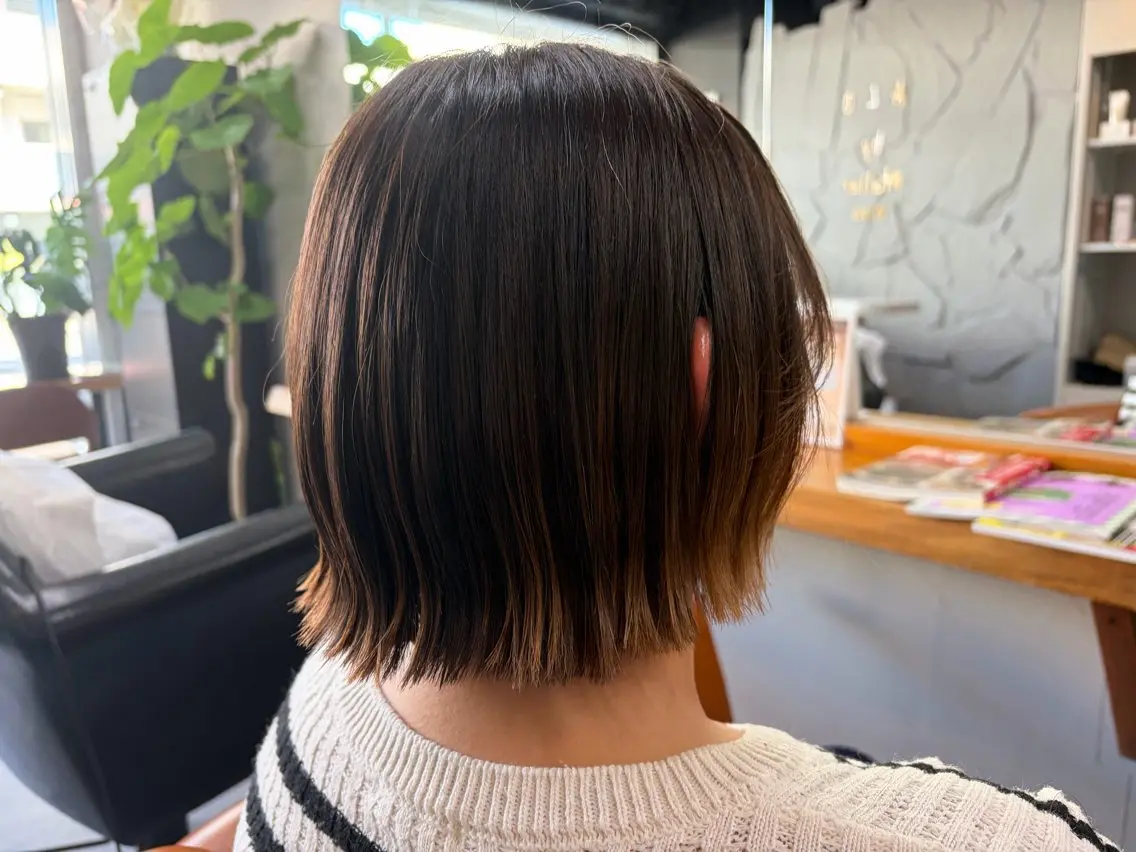 ミディアム カット 森 まりのヘアスタイル