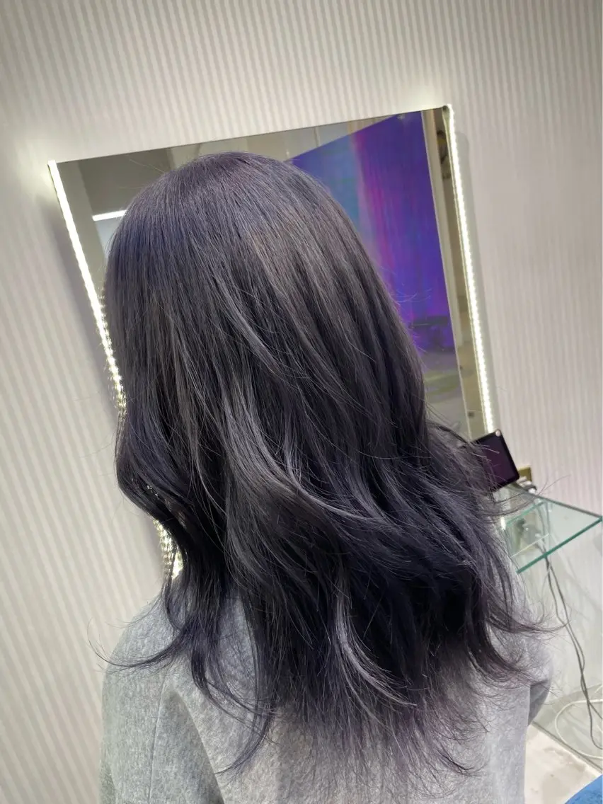 セミロング ヘアカラー 安井まゆ _Box mico.のヘアスタイル