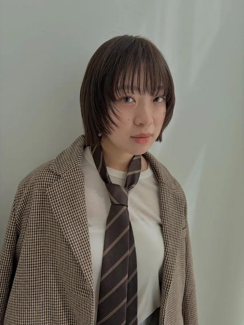 ショート ボブレイヤー ボブ レイヤーカット 彩楓 /レイヤーカットのヘアスタイル