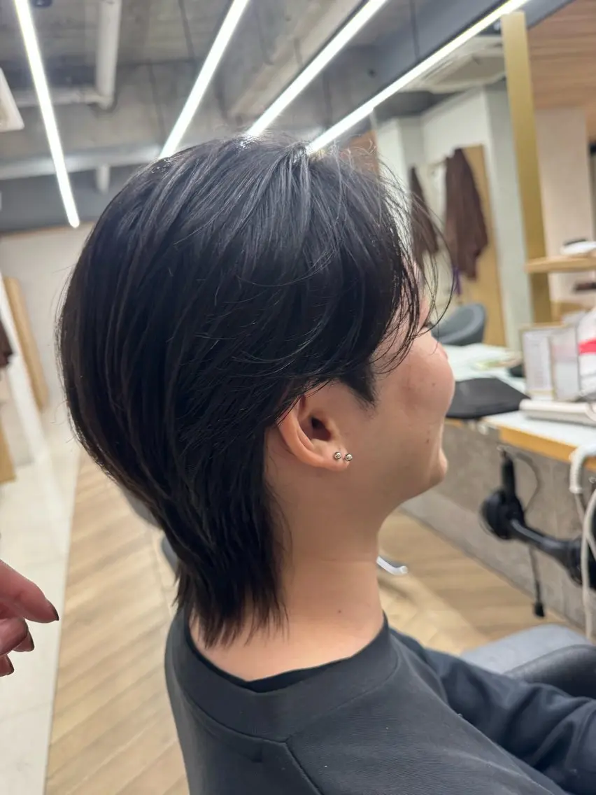 ミディアム メンズ 縮毛矯正 ワタナベ ケンタのヘアスタイル