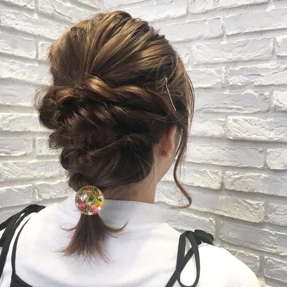 ミディアム ヘアアレンジ 鈴木 麻希のヘアスタイル