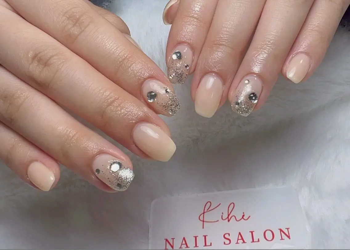 ネイル アートネイル フレンチネイル ジェルネイル グラデーション 韓国ネイル Nail Salon kihi大塚店のネイルデザイン
