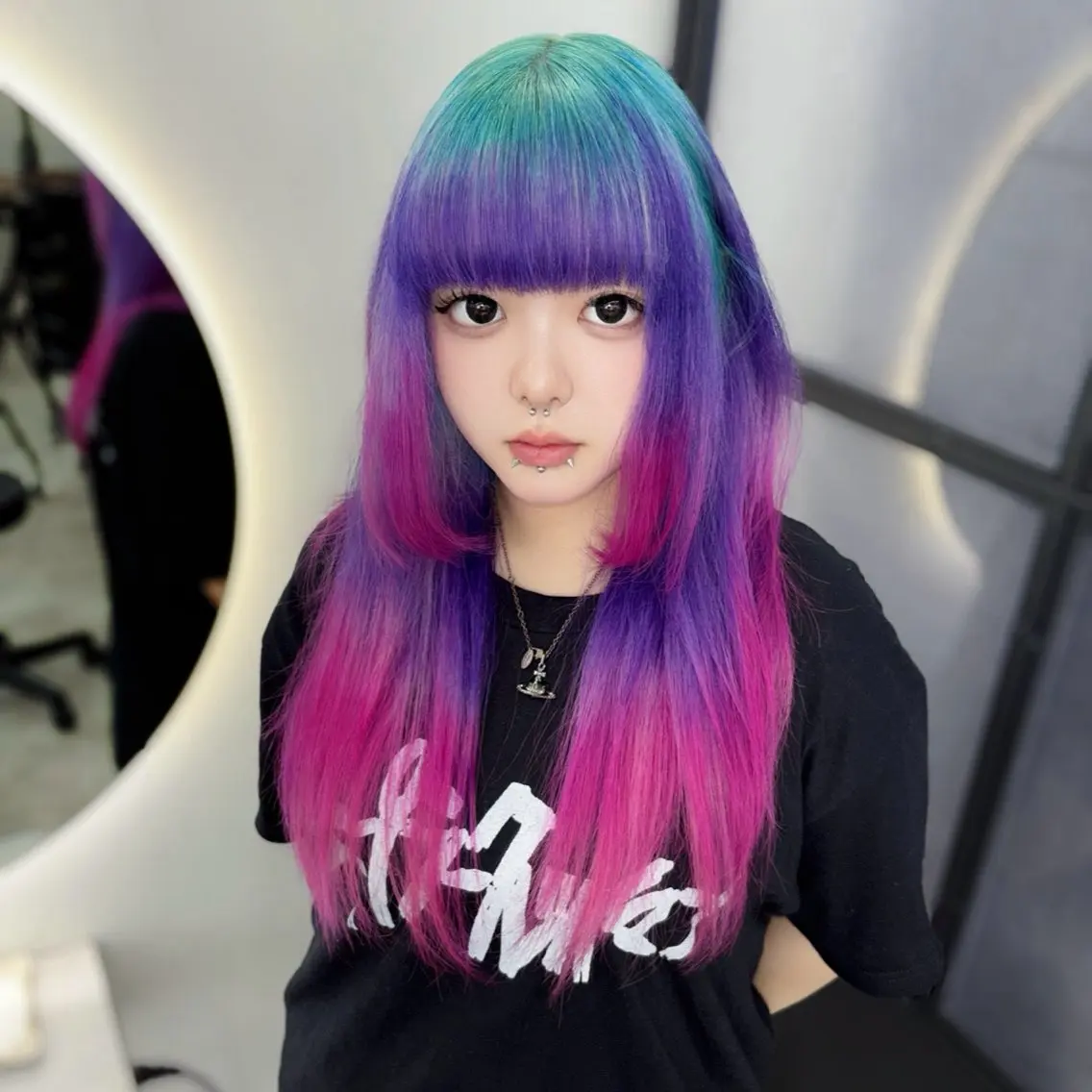 ロング カラー ヘアカラー Ren. 🦋デザインカラーのヘアスタイル