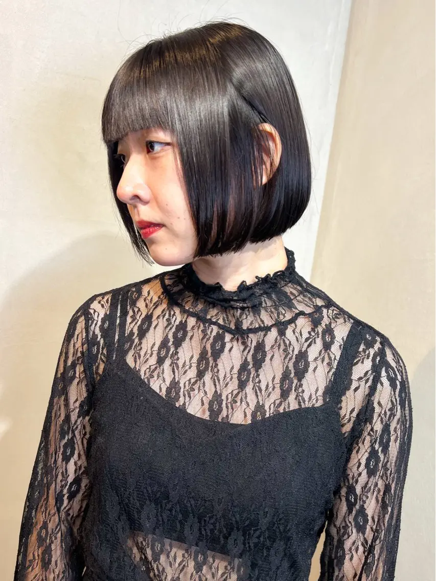 ショート カット トリートメント Aya/四条烏丸/ 酸性ストレートのヘアスタイル
