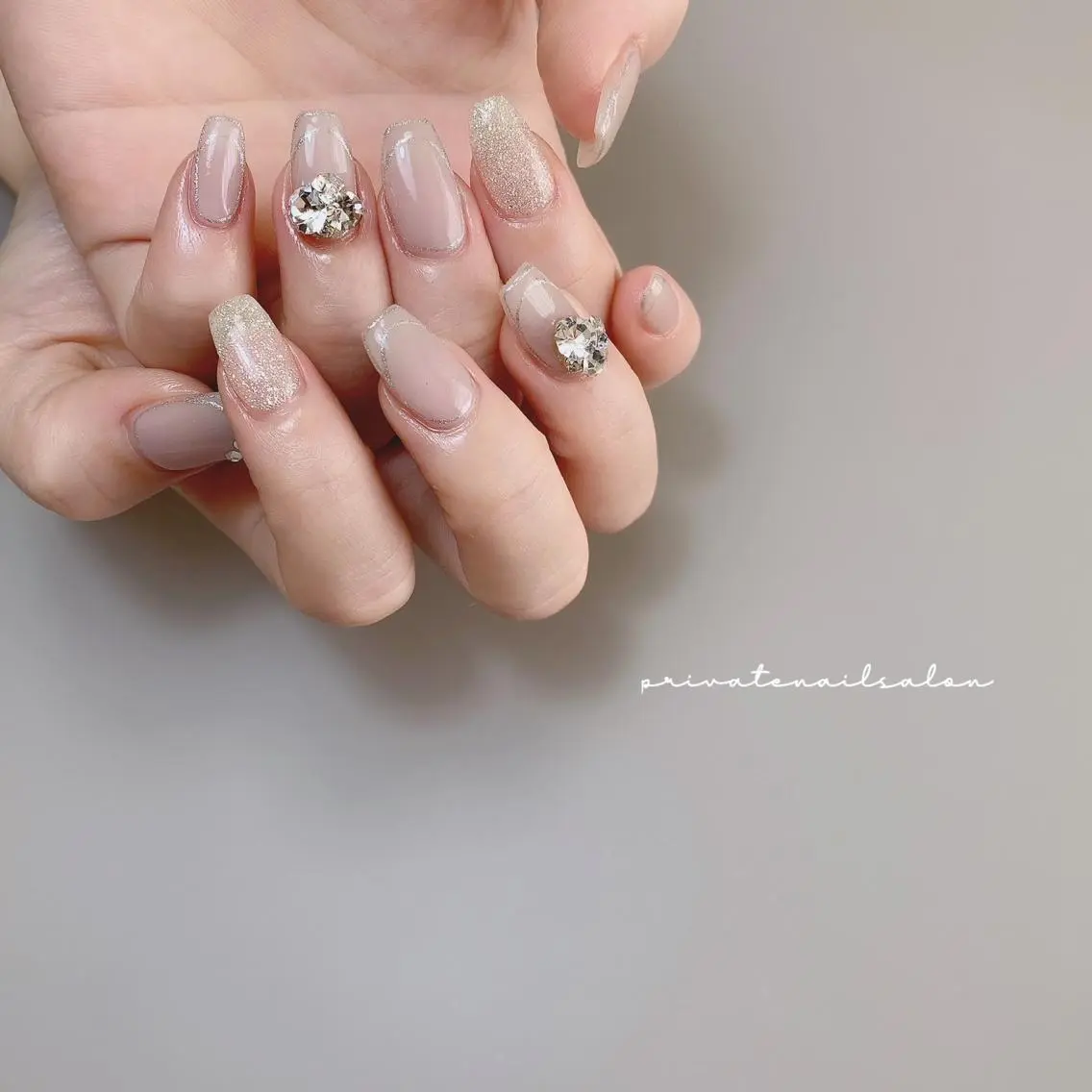 ネイル フレンチネイル 韓国ネイル 持ち込み ハンドネイル Liebe nailのネイルデザイン