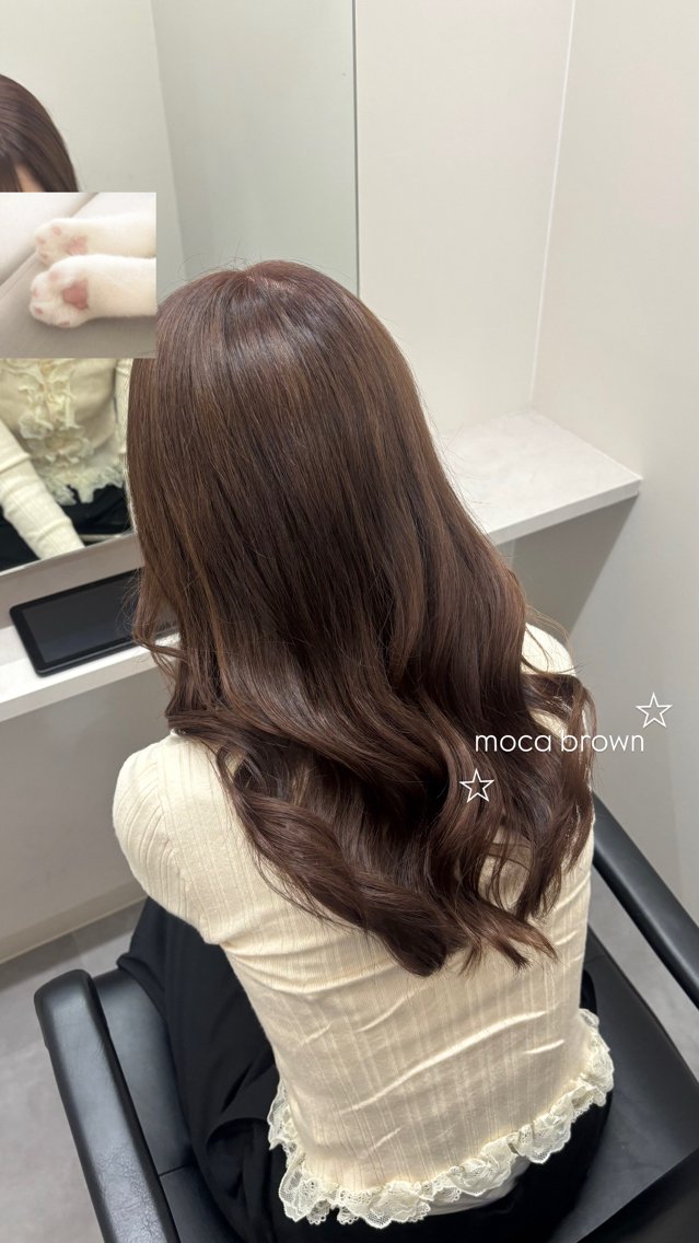 ロング カラー ブラウンカラー 透明感カラー モカブラウン 透明感カラー/京都/ Sayaka♡のヘアスタイル