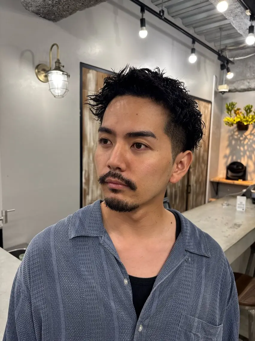 ショート パーマ メンズ カット パーマ 💈メンズ特化💈 テッペイのヘアスタイル