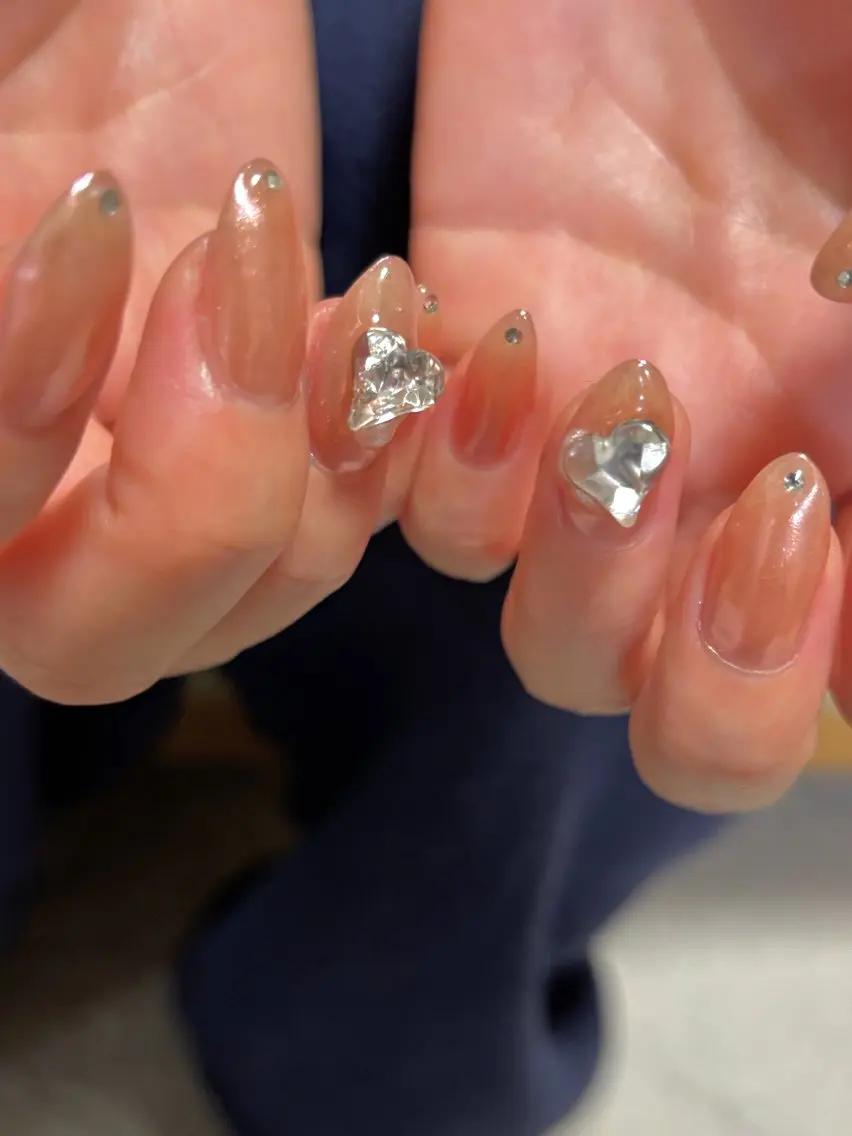 ネイル ジェルネイル キラキラネイル マグネットネイル ミラーネイル ニュアンスネイル ハンドネイル tamu nail 　金町のネイルデザイン
