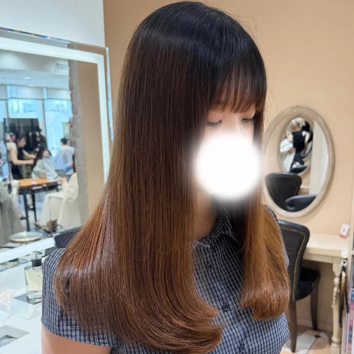 ロング 齋藤 俊知のヘアスタイル