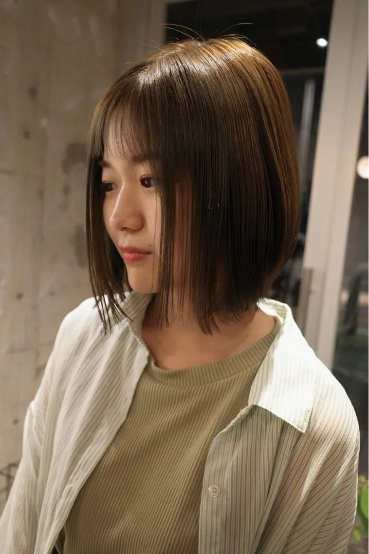 ミディアム ボブ カット piilo. サダのヘアスタイル