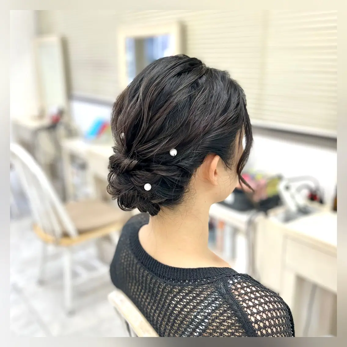 🌿平日限定🌿 似合わせヘアアレンジ《結婚式お出かけ推し活》7時​〜​10時¥4700 ※詳細要確認の写真