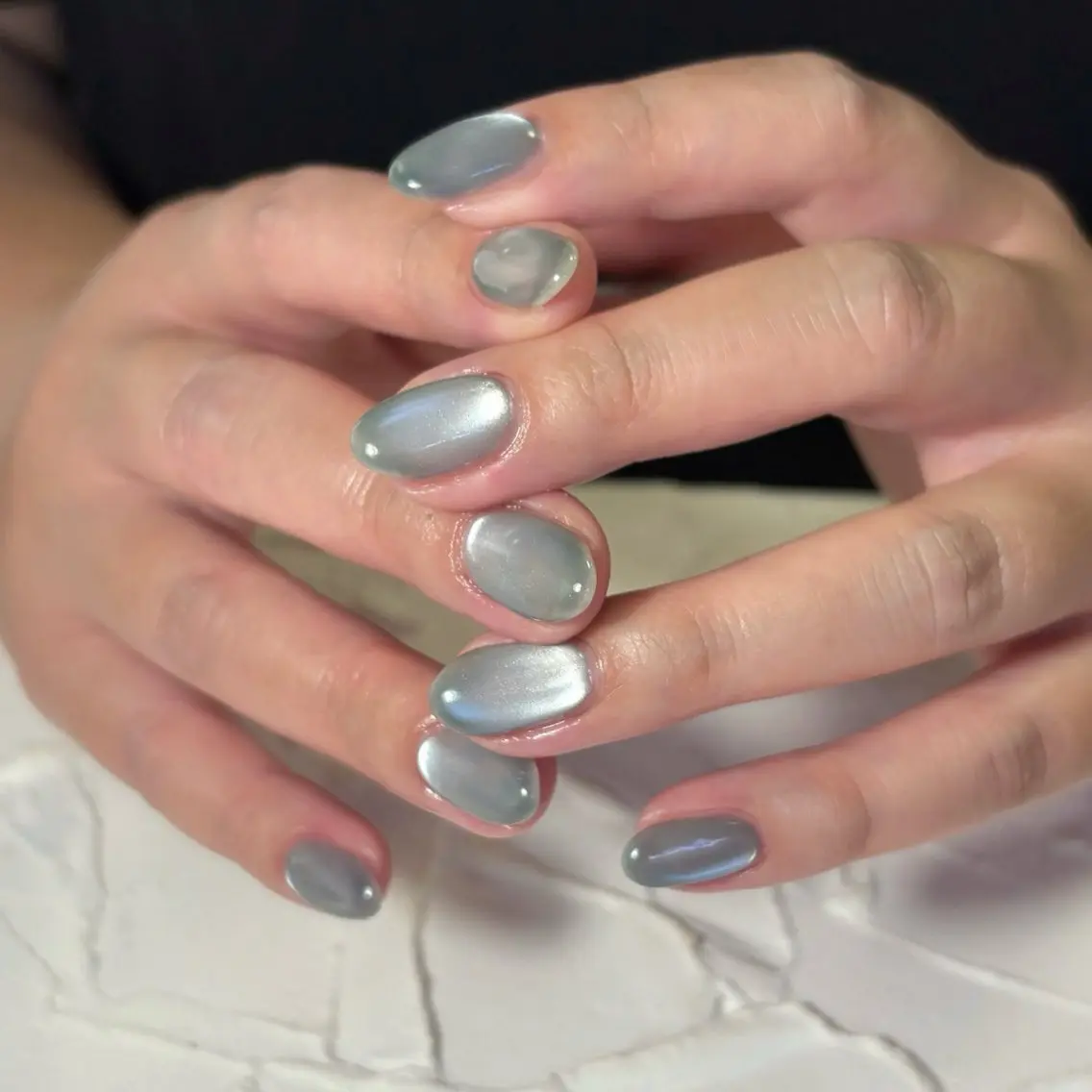 ネイル 水色 ハンドネイル Lofinails ちひろのネイルデザイン
