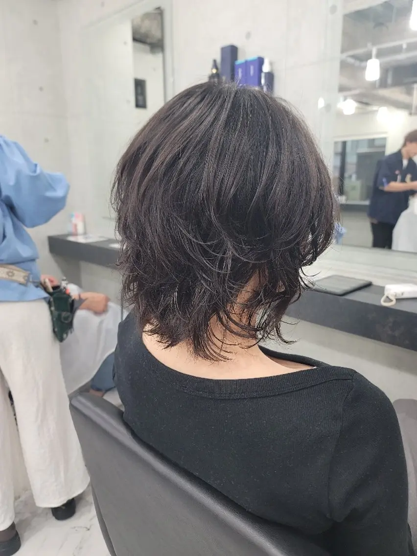 ミディアム パーマ ❇️安達 優心❇️ レイヤー/艶髪特化のヘアスタイル