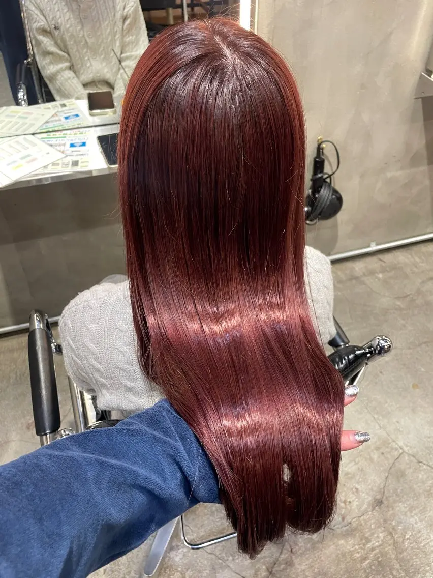 ロング カラー カット ヘアカラー トリートメント くびれレイヤー/艶 カラー　MADOKAのヘアスタイル