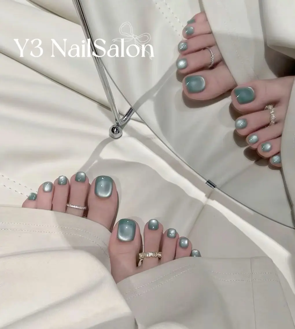 ネイル マグネットネイル フットネイル Y3 NailSalonのネイルデザイン