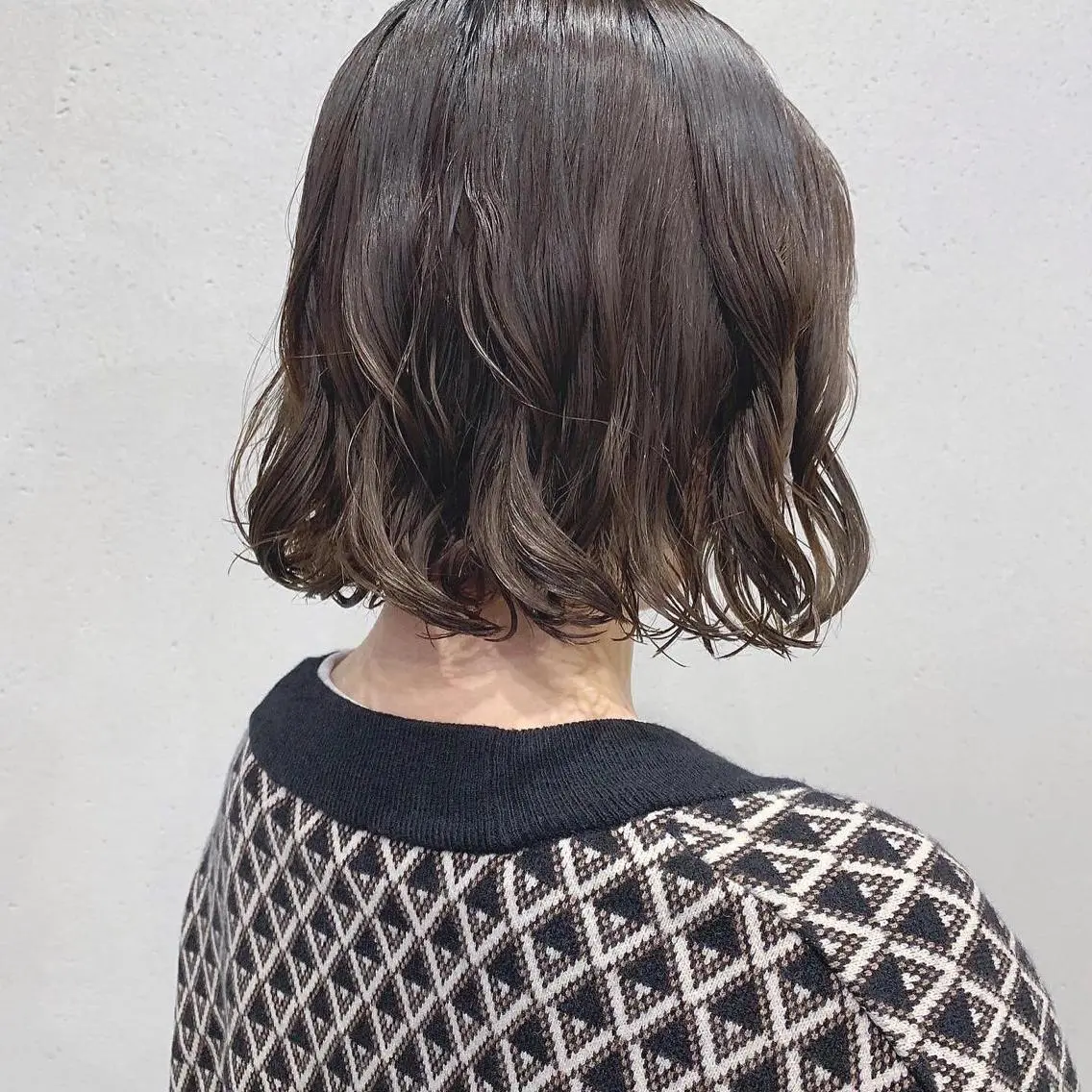 パーマ カット パーマ トリートメント ボブパーマコテ巻き風 パーマNo1深江秀平のヘアスタイル