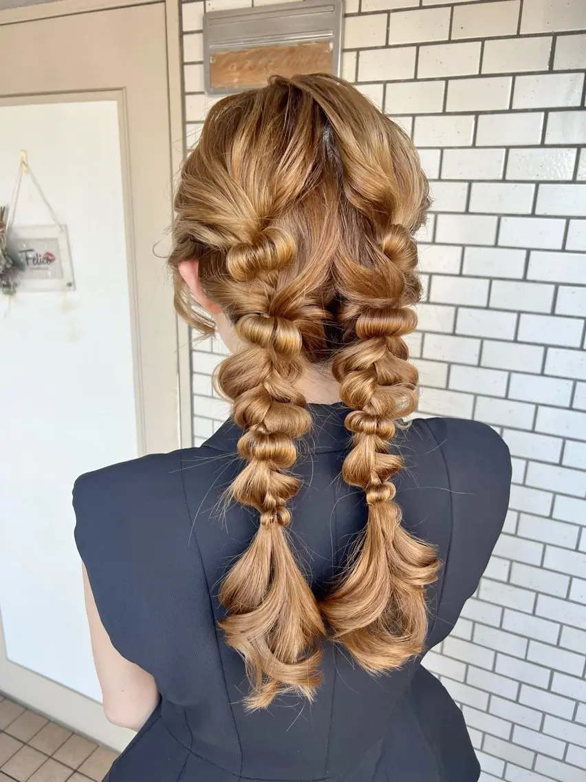 💓🍒👩🏻‍🎓学割U24👩🏻‍🎓🍒💓【土日祝】超お得！！ヘアセット¥4200特別な日やお出かけに♡の写真