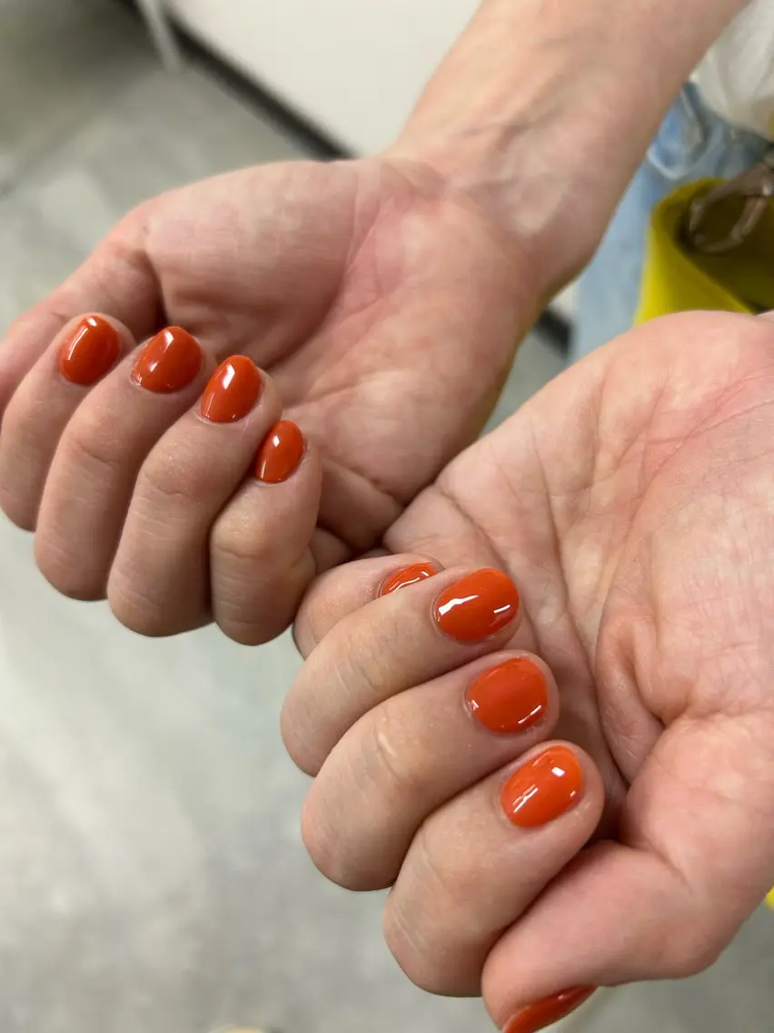 ネイル オレンジ Laniana nail minaのネイルデザイン