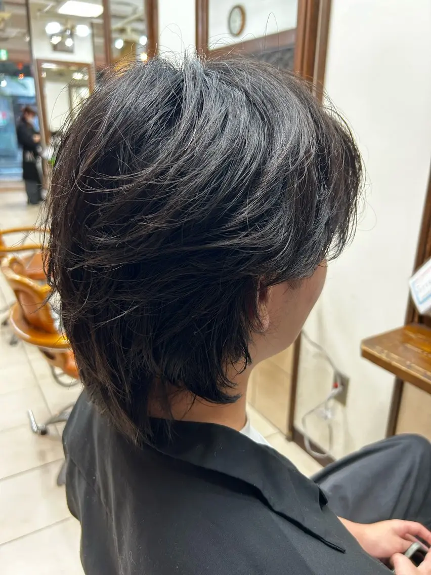 メンズカット+ニュアンスパーマ+ダメージ補修トリートメントの写真