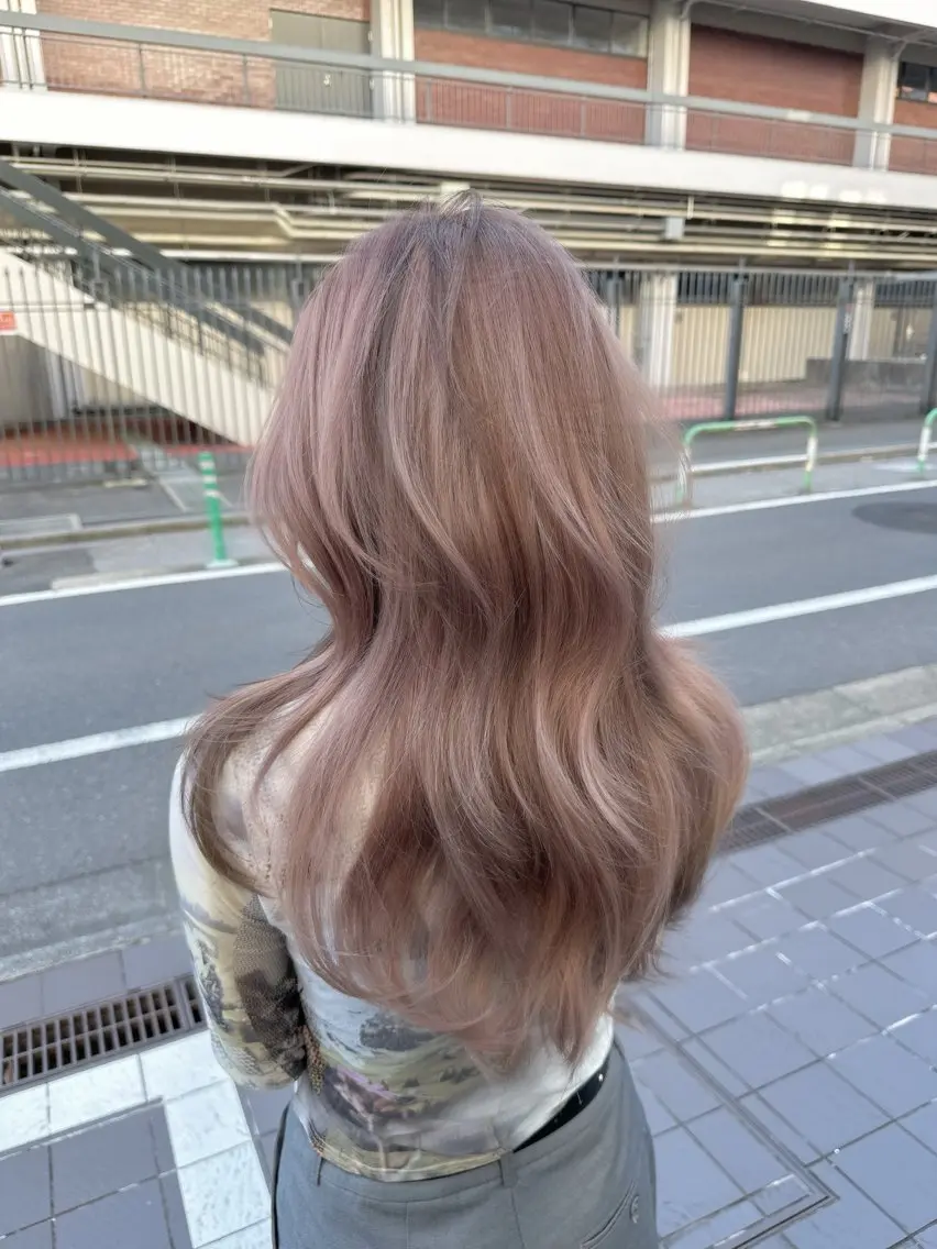 ロング カラー ヘアカラー 爆美女製造機 レイヤーのプロのヘアスタイル