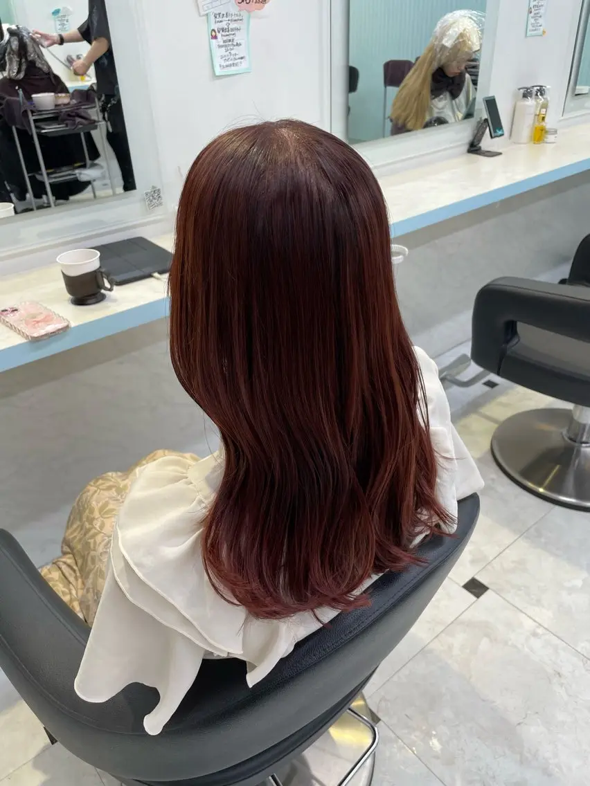 カラー カット ヘアカラー 🇰🇷韓流暖色ヘア 🍒saaya🍒のヘアスタイル