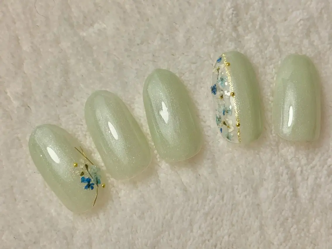ネイル 春ネイル ハンドスパ｜ネイル Rirashaのネイルデザイン