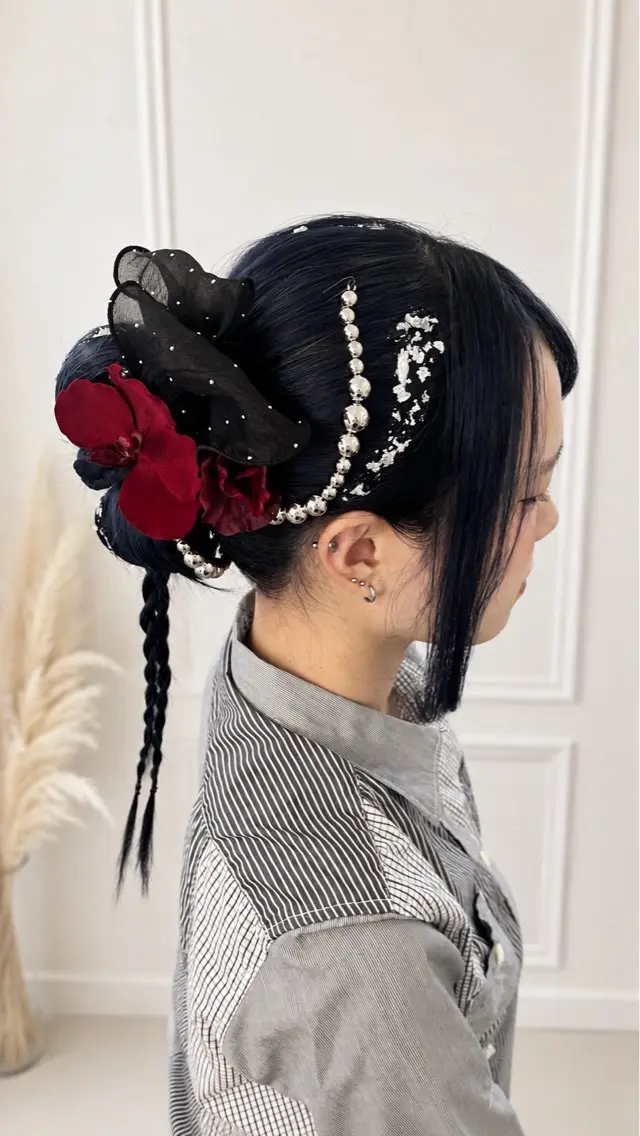 ヘアアレンジ 結婚式・ブライダル ヘアセット ラムーン アイラッシュ&ヘアメのマツエク・マツパデザイン