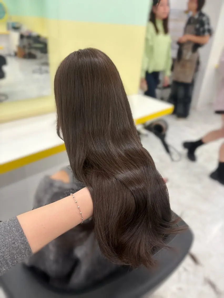 ロング カラー ヘアカラー トリートメント ベージュ×レイヤー 🤎横浜/miu🤎のヘアスタイル